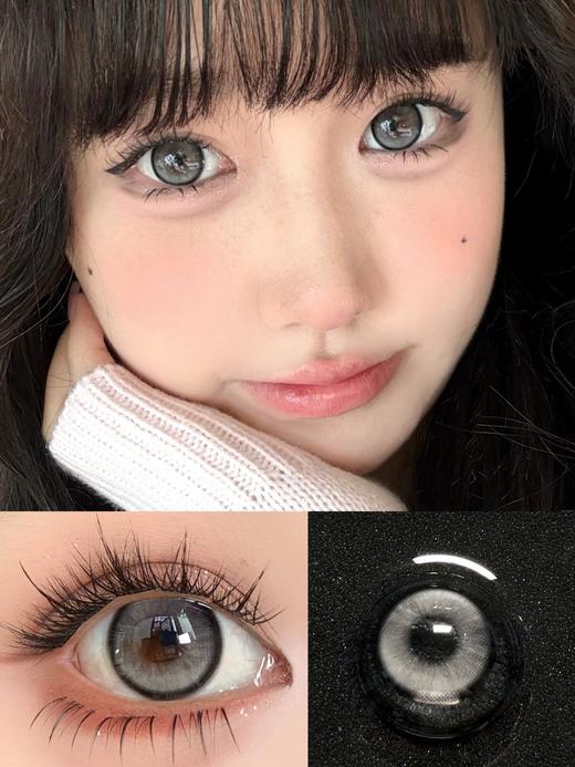 chocoing月抛 糖霜珍珠/浪漫粉酒/莫奈奶昔/青提奶糖/微光松露 14.5mm 一副2片 棕粉紫绿黑 商品图7