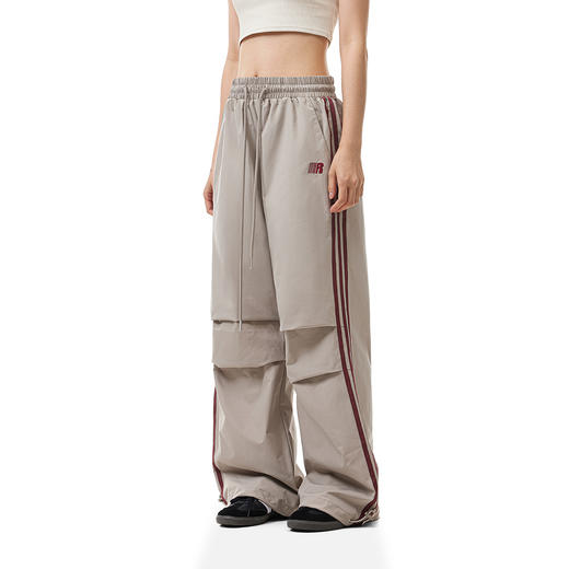 FDR官方店 美式复古织带撞色R字伞兵裤男女春季运动宽松直筒长裤 商品图0