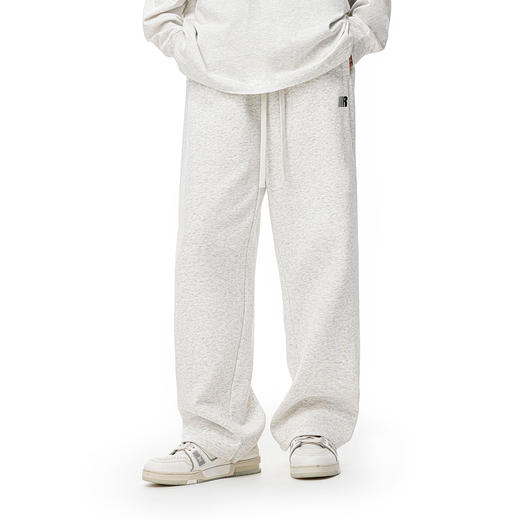 FDR官方店 R字基础运动长裤卫裤男女秋冬宽松直筒裤情侣休闲裤子 商品图2