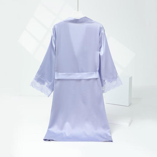 【3F】安莉芳轻奢桑蚕丝女士蕾丝纯色家居睡袍EL00855 商品图2