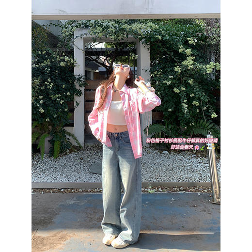 【189元任选2件】最后一波现货！粉色格子衬衫 商品图3