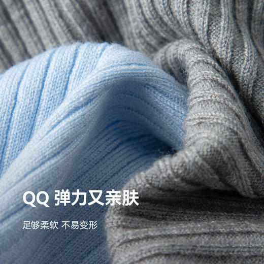 【严选】诗凡黎羊毛混纺假两件撞色V领针织开衫女上衣高级洋气25春季新款7G2231431 商品图4