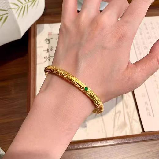 优选丨【爆款】BAOFANDI宝梵迪哪扎之魔童同款乾坤圈手镯 沙金手镯男女同款2025新款国风手镯戒指 商品图3