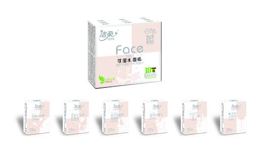 PU090-18*2洁柔纸手帕（Face粉超迷你）6片4层（18包装） 商品图0