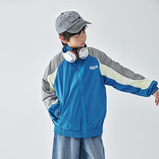 蓝汽水 2025春夏第一波新品撞色夹克外套-878B256001JY 商品图2