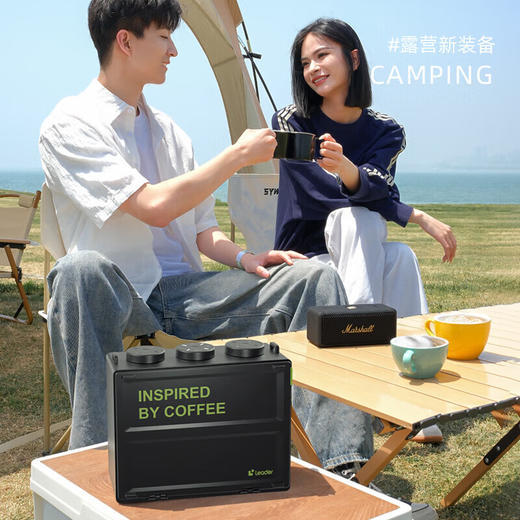 Leader咖啡机半自动意式便携咖啡机户外新潮小型可背易携带冷热萃取黄金压力浓缩超强续航 商品图0