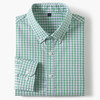 【莱赛尔棉】罗蒙男士春秋长袖格子衬衫时尚百搭通勤上班舒适休闲简约男衬衫 商品缩略图4