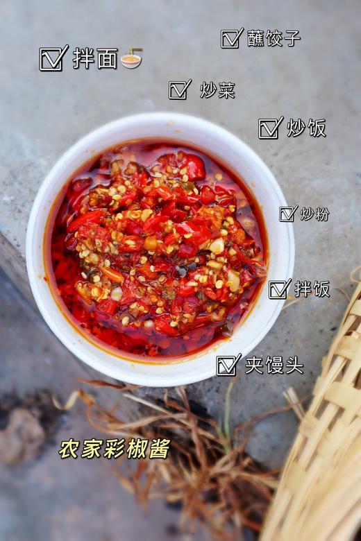 超级无敌下饭！【农家彩椒酱】湖南农家特色 灵魂三色辣椒酱 248g*2罐 商品图5