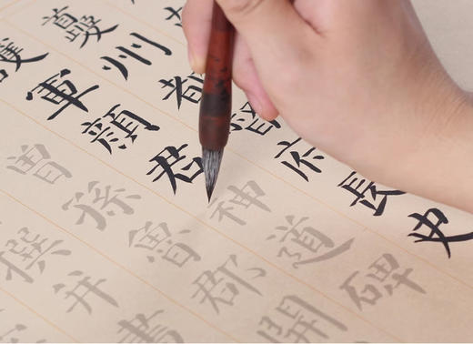 《颜勤礼碑》9米描红长卷，10年老宣纸精制！ 商品图3