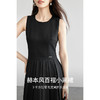 【内购】通勤气质显瘦圆领无袖背心A字百褶小黑裙-151L57558 商品缩略图1