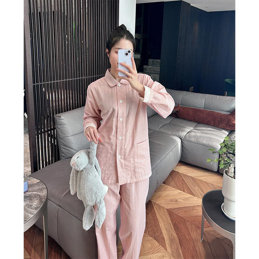 【爱侣宅家服】 双层纱家居服情侣款 纯棉材质 轻薄透气 花样款式 男女可选 商品图9