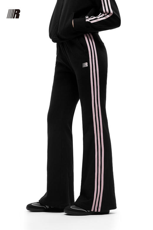 FDR官方店 微喇撞色绣花织带卫裤女秋季美式辣妹户外休闲裤长裤子 商品图4