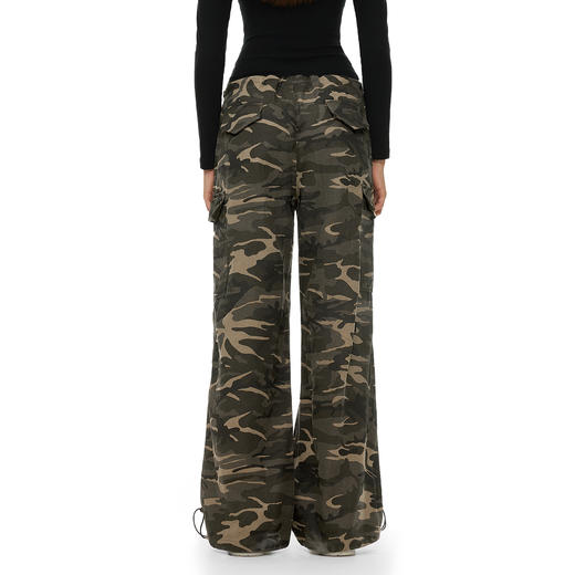 FDR官方店 美式复古工装迷彩裤男女运动休闲裤情侣宽松阔腿直筒裤 商品图3