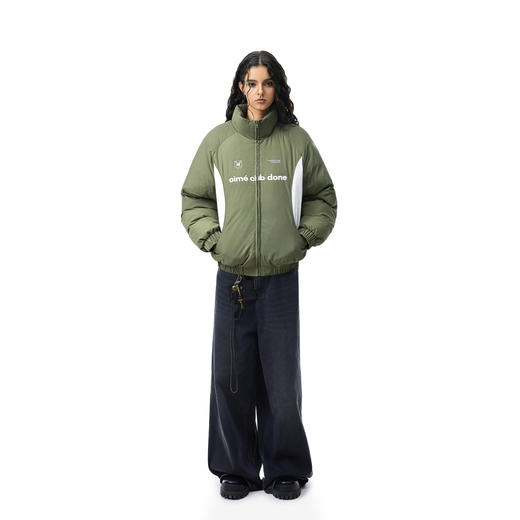 FDR官方店 先锋立领拼接撞色羽绒服男女冬季加厚保暖情侣装外套 商品图2