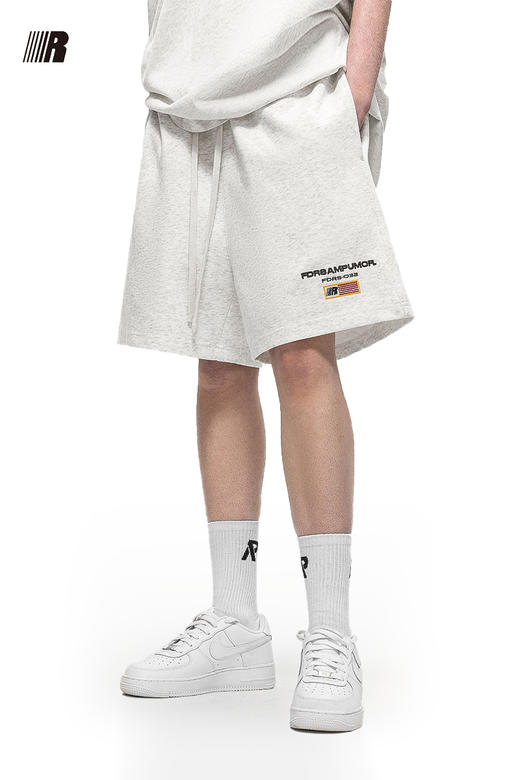 FDR官方店 旗帜排版刺绣运动美式短裤男女夏季情侣五分裤休闲裤子 商品图5