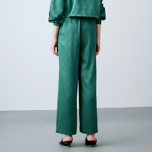 EITIE爱特爱春季新款高腰简约通勤显瘦休闲裤百搭裤子7705417 商品图9