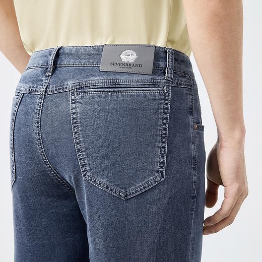 【冰氧吧】柒牌水洗牛仔裤男2025夏季新款含莱赛尔休闲百搭九分裤128H72640 商品图2