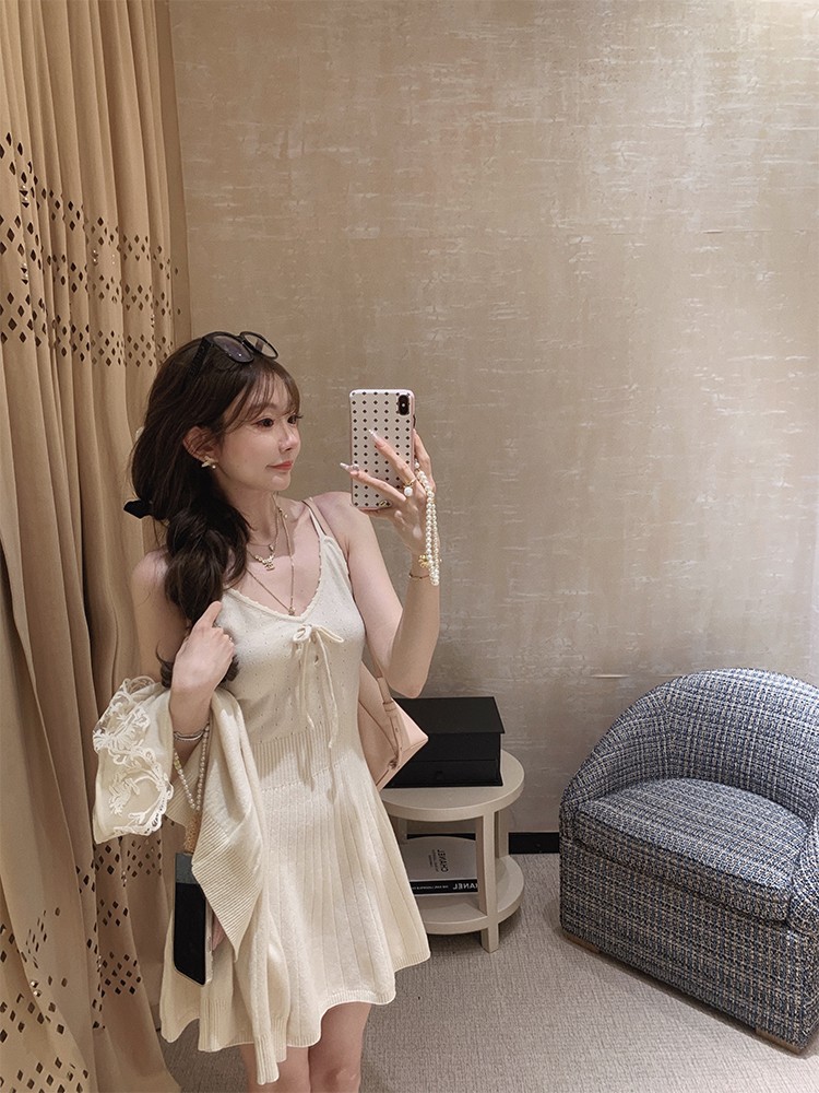 金蘑菇菇 热恋千金 针织三件套/ 100羊毛乖巧少女针织开衫