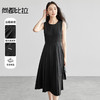 【内购】通勤气质显瘦圆领无袖背心A字百褶小黑裙-151L57558 商品缩略图0