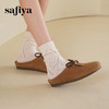预售10天发|Safiya/索菲娅2025咖啡庄园复古软底休闲外穿懒人勃肯凉拖 SFD1110401 商品缩略图4