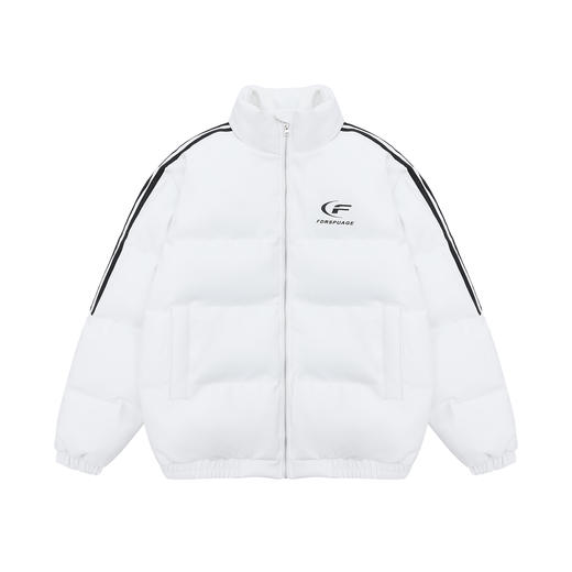 FDR 国潮美式条纹织带棉衣棉服男女秋冬季加厚情侣上衣面包服外套 商品图4