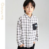 笛莎千与2025春季新款男童时尚休闲格纹长袖衬衫 商品缩略图3