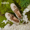 预售10天|Safiya/索菲娅2025小香风拼色懒人一脚蹬套脚编织渔夫鞋SFD1112234 商品缩略图7