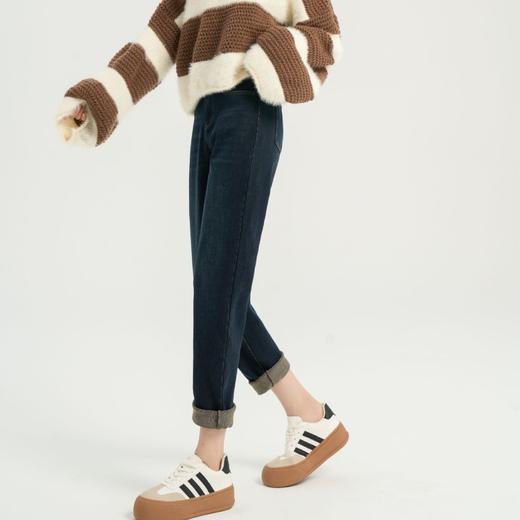 雀说【600克牛仔烟管裤】女装新砂洗高品质直筒法棍烟管牛仔裤AL295 商品图1