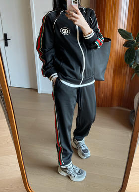 原价400特价G家情侣款运动彩色织带休闲套装2.19