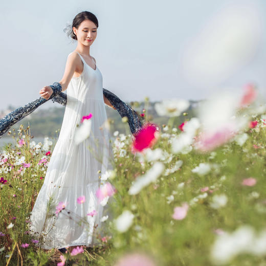 【林栖设计小店】婴儿棉连衣裙绣花优雅宽松百搭2024秋冬新品背心长裙女1944042 商品图3