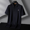 【莫代尔+桑蚕丝+亚麻】【DG】大依优型大码短袖POLO衫体恤莫代尔加肥大码翻领上衣肥佬半袖夏装T恤男士 商品缩略图5