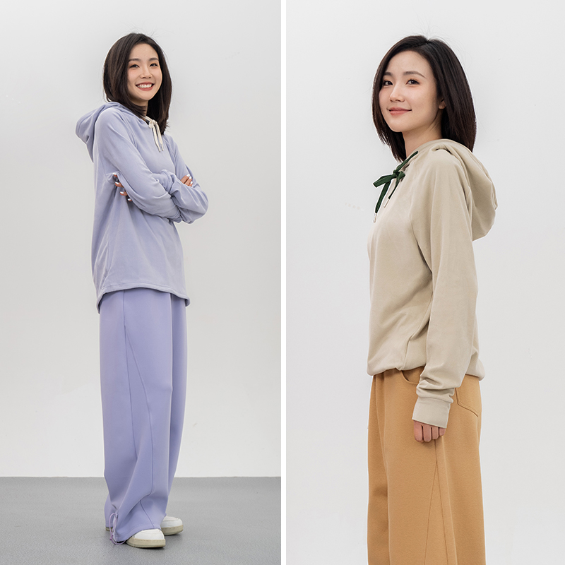 [男女同款 情侣衫] 超级软糯 自发热打底衫 抗菌 抗静电 抗起球连帽卫衣