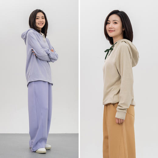 [男女同款 情侣衫] 超级软糯 自发热打底衫 抗菌 抗静电 抗起球连帽卫衣 商品图0