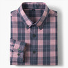 【莱赛尔棉】罗蒙春秋男士格子衬衫休闲通勤上班百搭长袖男舒适简约大方翻领男衬衣 商品缩略图1