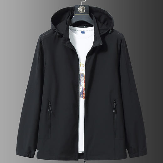 【DWN】大依优型春秋新款户外可拆卸帽外套男士加肥加大码宽松休闲夹克 商品图1