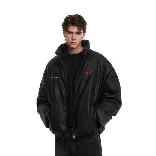 FDR官方店 09印花皮料棉衣棉服男女秋冬季加厚保暖情侣外套面包服 商品图2