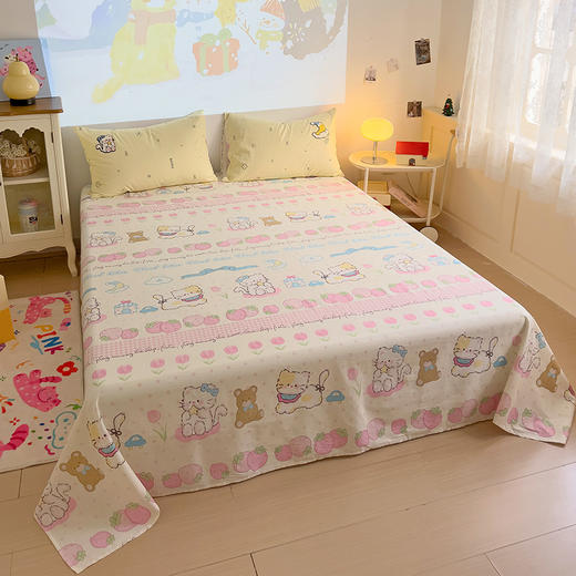 【品牌直发】加倍生活  纯棉毛巾绣印花四件套  高密亲肤 时尚印花 AB版设计 商品图2