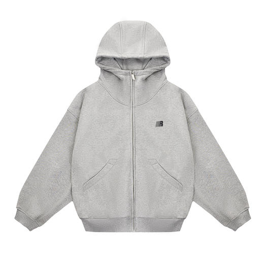 FDR官方店 460g高克重高领开衫空气层连帽卫衣外套男女春秋季上衣 商品图7