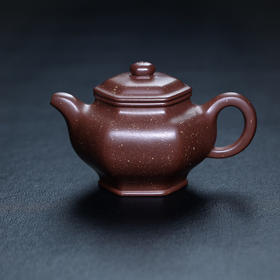 【青山特惠】 精品全手工紫泥六方掇只紫砂壶 220cc 周玉奇【大拍级陶手】