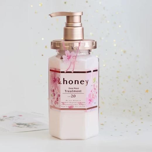 日本进口&honey安蒂花子丰盈滋养护发洗发水护发素440g 商品图4