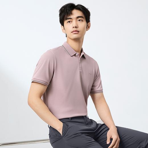 【天蚕系列】柒牌短袖POLO衫男2025夏季薄款舒适亲肤翻领T恤上衣128T71010 商品图2