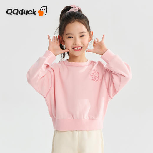 【清仓捡漏】【150-165】【可可鸭】女童春秋糖果色休闲卫衣 商品图1