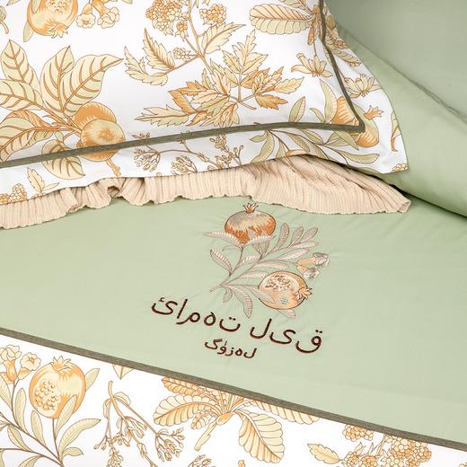 多喜爱 大美新疆果韵系列全棉四件套 榴见开福 【精美刺绣】【织带工艺】【芬纳诺抗菌】【礼盒包装】 商品图5