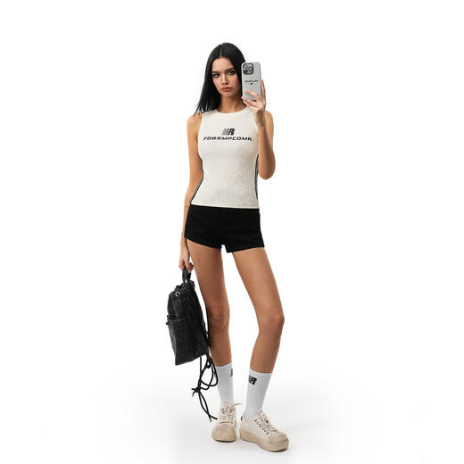 FDR官方店 R字排版印花织带背心女夏季美式运动先锋无袖上衣 商品图0