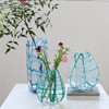 碧轩北欧手工缠丝彩色厚重琉璃花瓶创意桌面家居装饰几何直筒花瓶 商品缩略图0