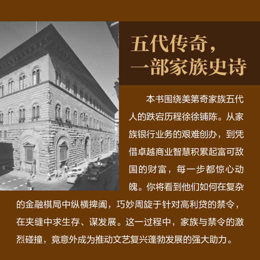 美第奇金融家族--金钱、艺术与权力 经济史 金融史 欧洲文艺复兴艺术史 欧洲史 世界经济 宏观经济 历史文学书籍 商品图2