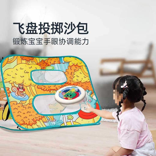 儿童亲子游戏3in1 趣味玩法一套搞定 井字棋/飞镖球/丢沙包 /扔飞盘 亲子互动感统训练投掷游戏粘粘球玩具 商品图2