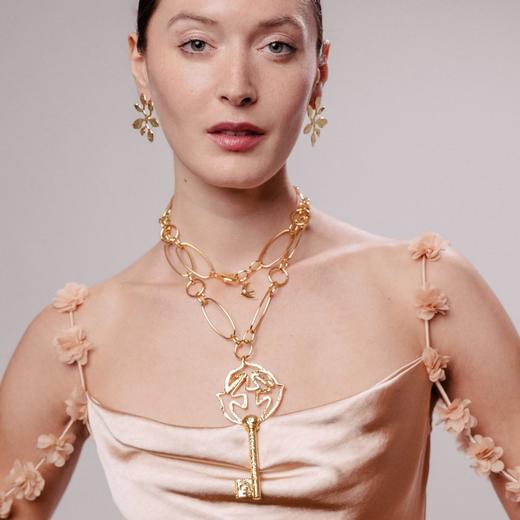 订购7周到｜Cécile Jeanne-Vogue-和平鸽钥匙 长项链［法国设计师］ 商品图0