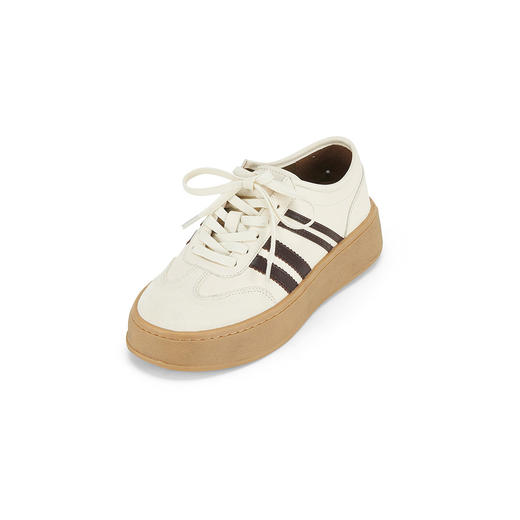 westory2025年春季新款休闲风厚底平跟舒适百搭阿甘鞋休闲板鞋W25AM57981 商品图3