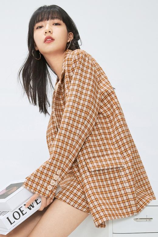 SEIFINI诗凡黎 学院风格纹西装外套 15362 商品图1